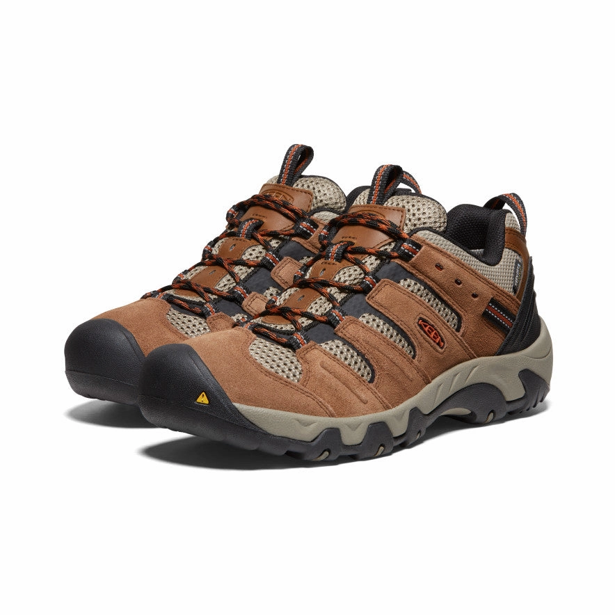 Men'S Headout Waterproof Hiking Shoe  |  Bison/Fossil Orange Season-Free Style Relaxed Core