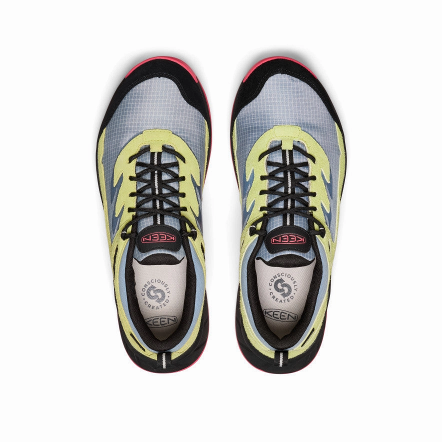 Designed For Fluidity Crafted Balance Men'S Hightrail Exp Waterproof  |  Faded Denim/Rouge Red