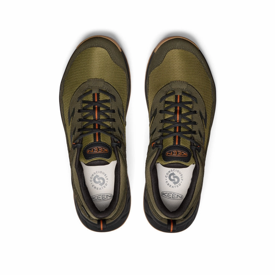 Hybrid Aesthetic Men'S Hightrail Waterproof Hiking Shoe  |  Winter Moss/Gold Flame