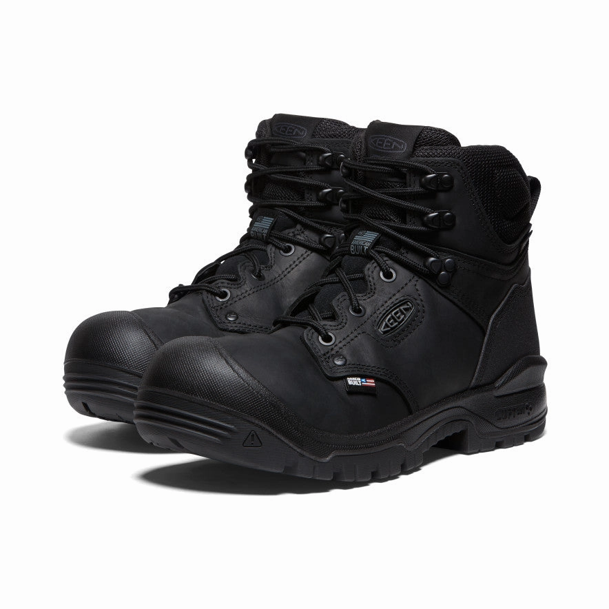 Men'S Independence 6" Waterproof Boot (Soft Toe)  |  Black/Black Daily Clarity