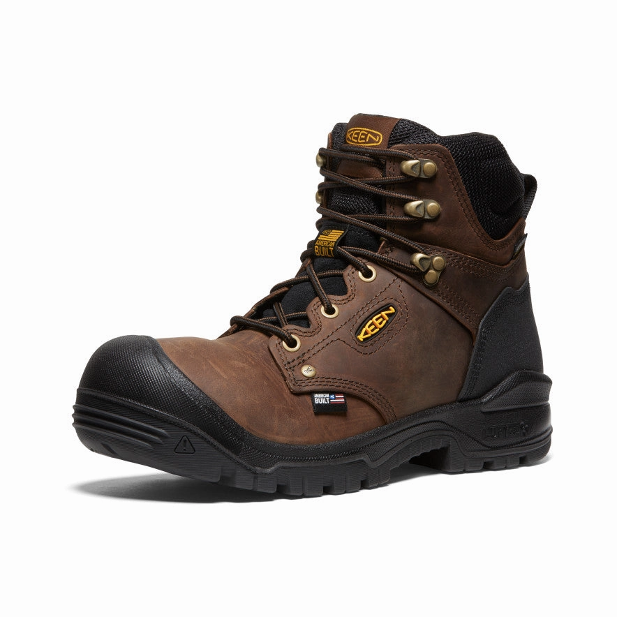 Lightweight Living Fresh Silhouette Men'S Independence 6" Waterproof Boot (Soft Toe)  |  Dark Earth/Black