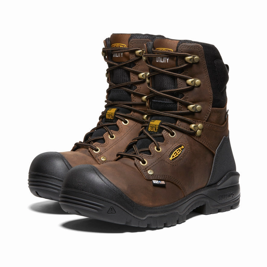 Men'S Independence 8" Waterproof Boot (Soft Toe)  |  Dark Earth/Black New Urbanism