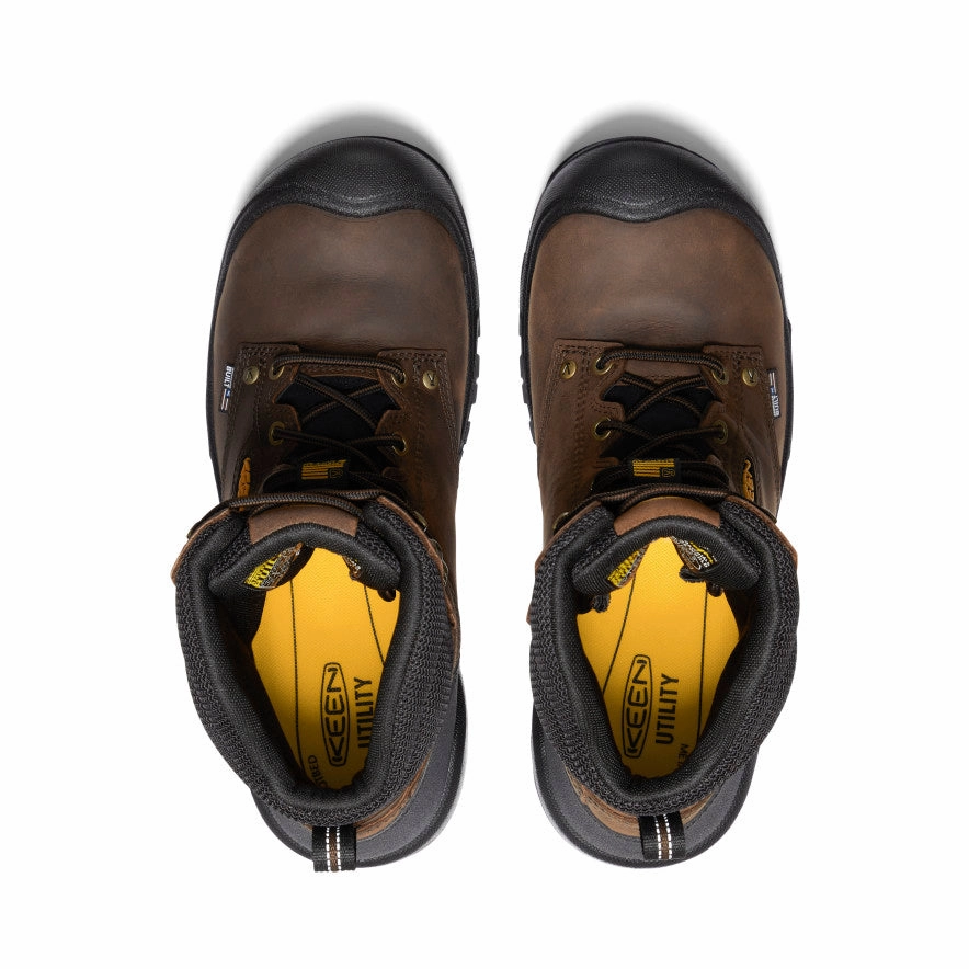 Men'S Independence 8" Waterproof Boot (Soft Toe)  |  Dark Earth/Black Refined Feel