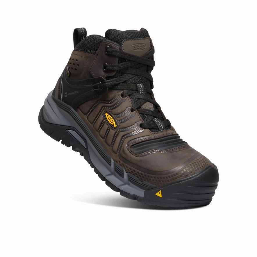 Men'S Kansas City  Waterproof Mid (Carbon Toe)  |  Coffee Bean/Black Contemporary Flow
