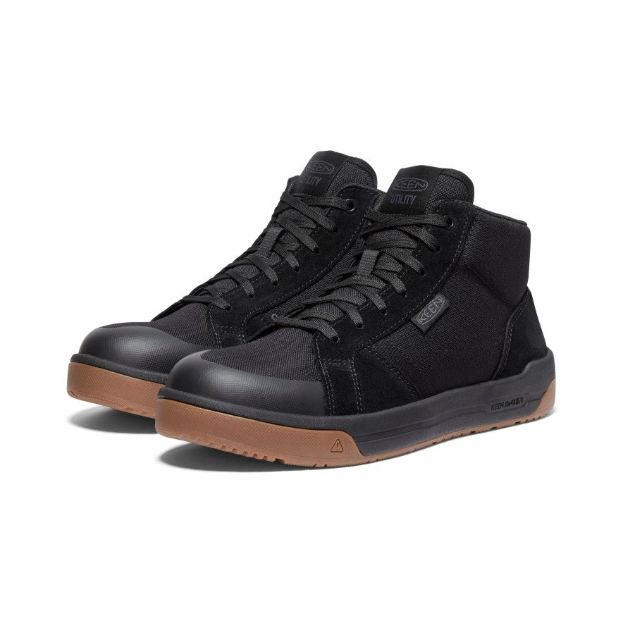 Men'S Kenton Mid Work Shoe (Carbon Toe)  |  Black/Gum Refined Fit Gear Everyday Sleek