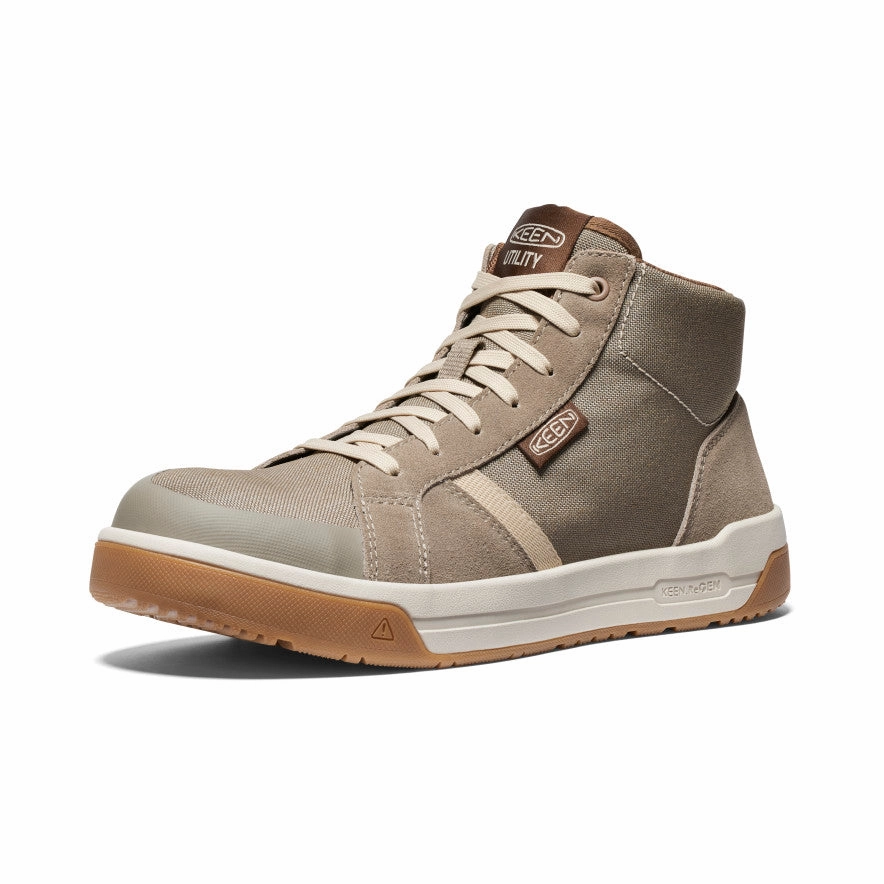 Smart Casual Vibe-Proof Men'S Kenton Mid Work Shoe (Carbon Toe)  |  Brindle/Gum