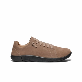 Cool Crafted Comfort Zone Men'S Knx Suede Lace Shoe  |  Caribou/Black