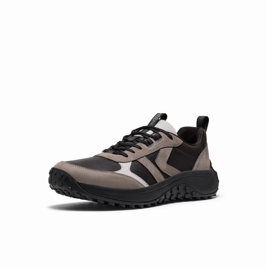 Refined Moves Men'S Ks86 Leather Sneaker  |  Black/Steel Grey