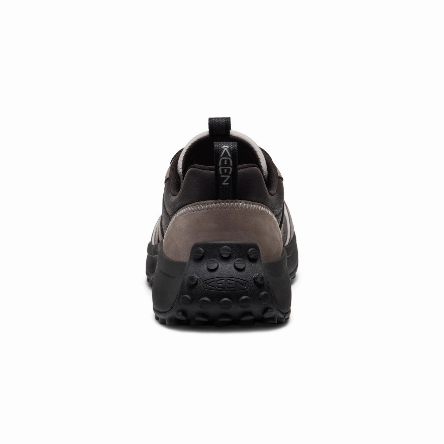 Men'S Ks86 Leather Sneaker  |  Black/Steel Grey Grounded Luxury