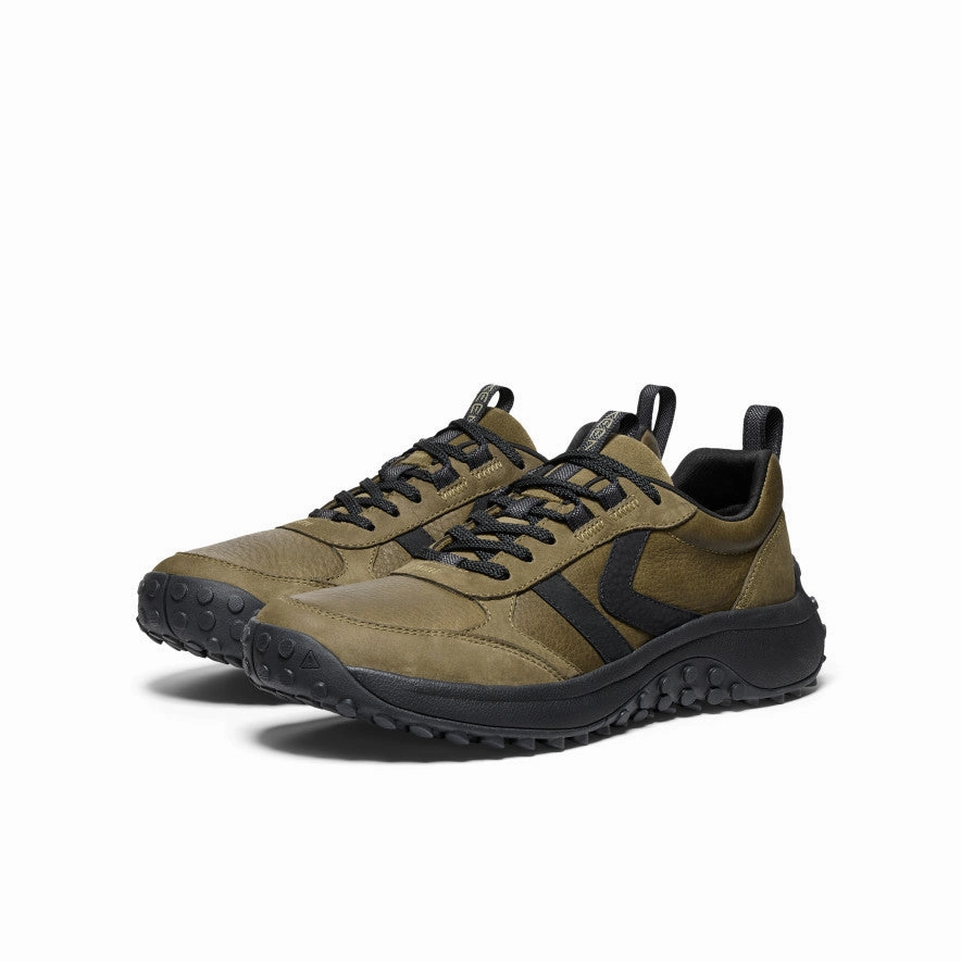 Men'S Ks86 Leather Sneaker  |  Dark Olive/Black Lifestyle Ahead Restless Fit