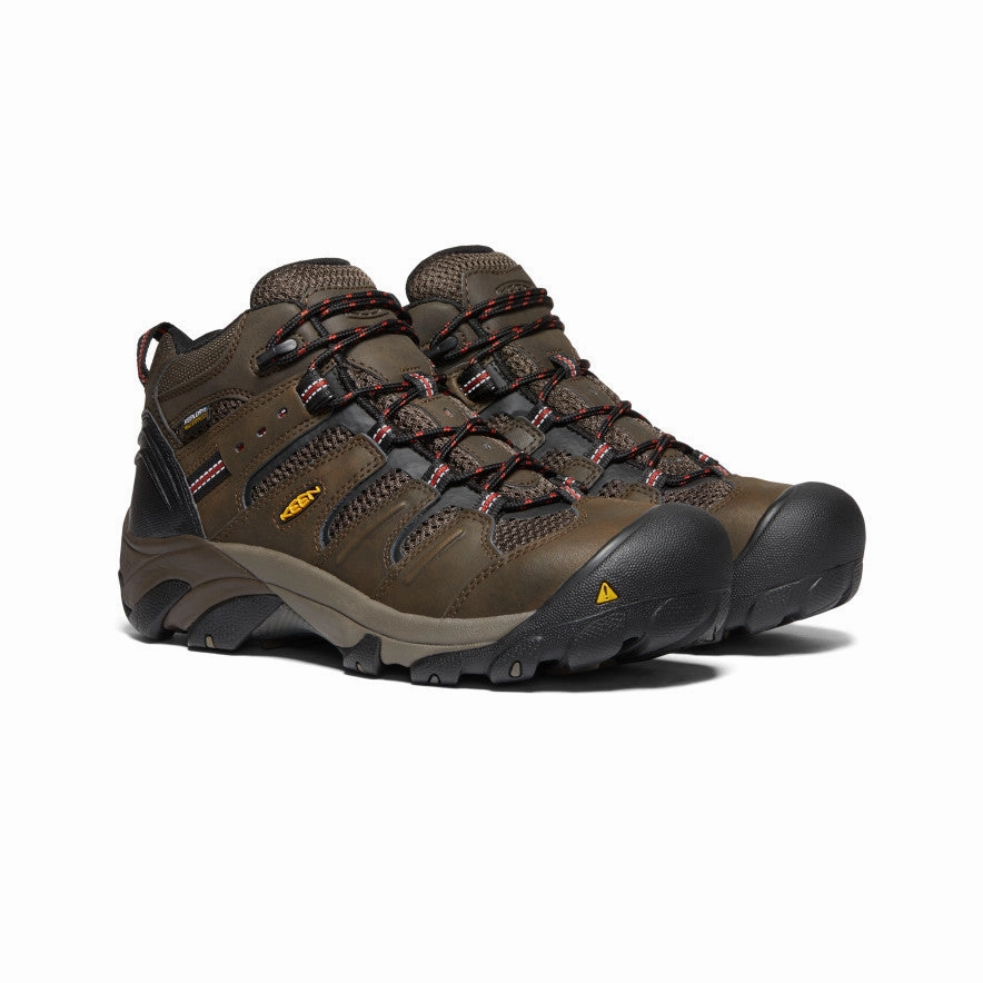 Men'S Lansing Mid Waterproof (Steel Toe)  |  Cascade Brown/Brindle Core-Driven