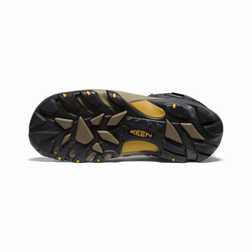 Men'S Lansing Mid Waterproof (Steel Toe)  |  Raven/Tawny Olive Motion In Mind Bold Looks