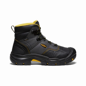 Urban Calm Designed For Fluidity Men'S Logandale Waterproof Boot (Steel Toe)  |  Raven/Black