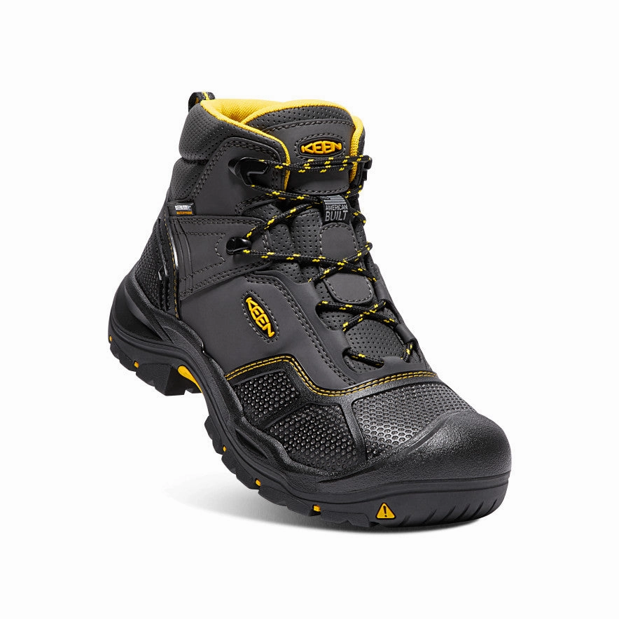 Men'S Logandale Waterproof Boot (Steel Toe)  |  Raven/Black Integrated Cool Unified Fit