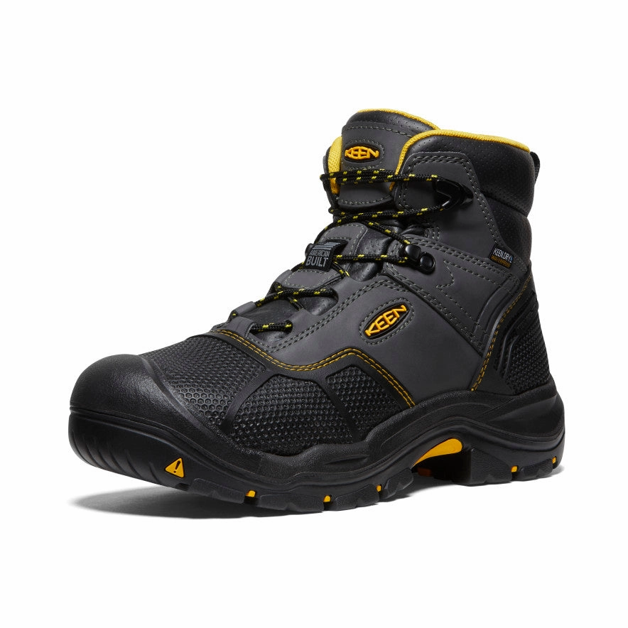 Smart Casual Men'S Logandale Waterproof Boot (Steel Toe)  |  Raven/Black