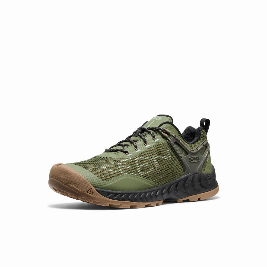 Men'S Nxis Evo Waterproof Shoe  |  Bronze Green/Brindle Designed For Pace