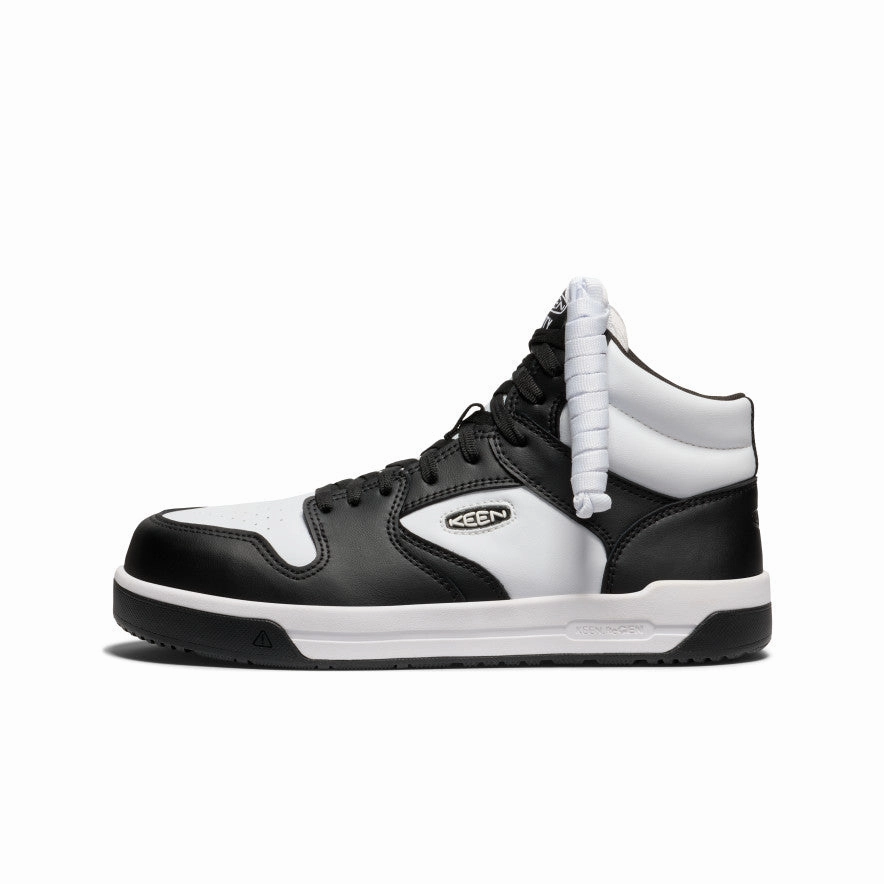 Modern Tone Ease-Ready Men'S Overton Mid Work Shoe (Carbon Toe)  |  Star White/Black