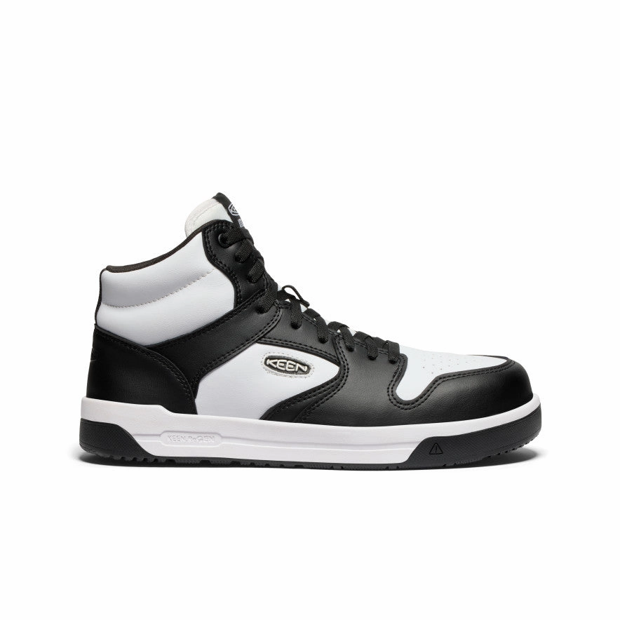 Confident Layers Men'S Overton Mid Work Shoe (Carbon Toe)  |  Star White/Black