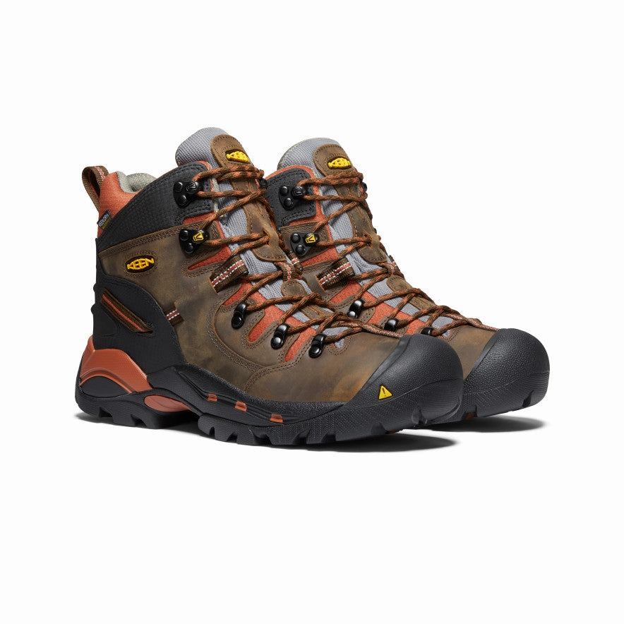 Men'S Pittsburgh 6" Waterproof Boot (Soft Toe)  |  Cascade Brown/Bombay Brown Future Classic