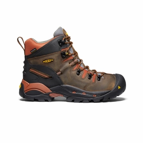 Function   Feel Men'S Pittsburgh 6" Waterproof Boot (Soft Toe)  |  Cascade Brown/Bombay Brown