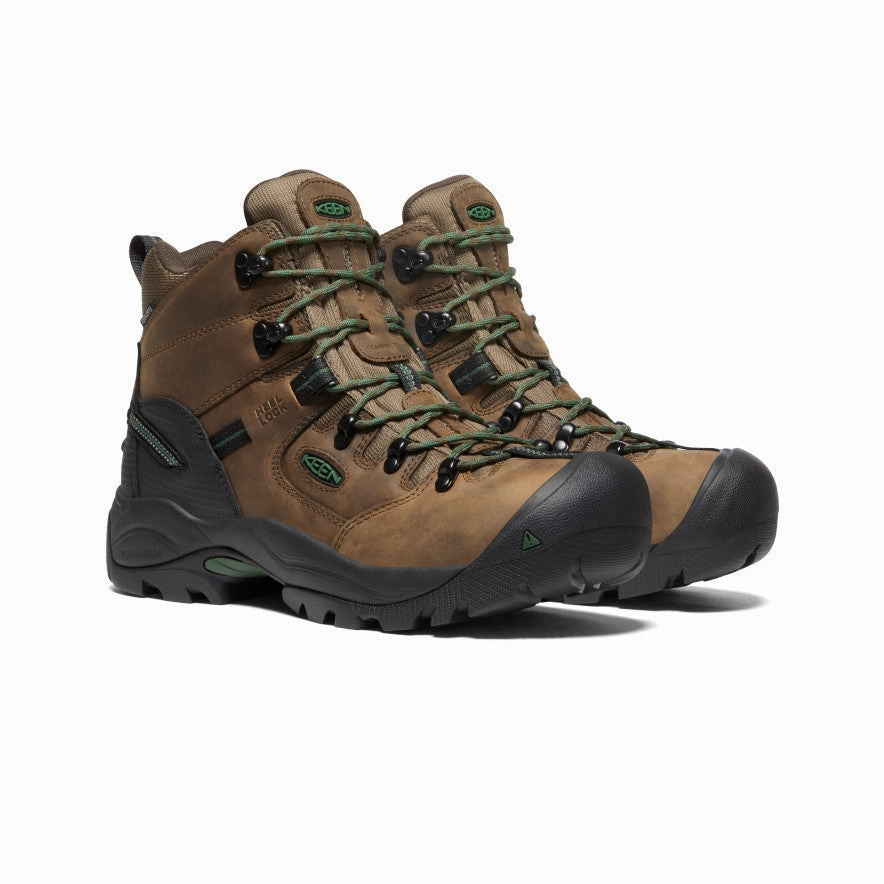 Men'S Pittsburgh Energy 6" Waterproof Boot (Carbon Toe)  |  Cascade Brown/Greener Pastures Sleek Comfortwear