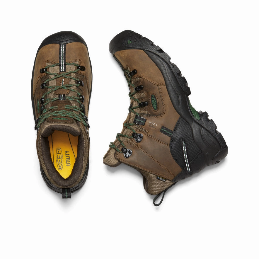 Men'S Pittsburgh Energy 6" Waterproof Boot (Carbon Toe)  |  Cascade Brown/Greener Pastures Cool Minimalism Designed To Layer