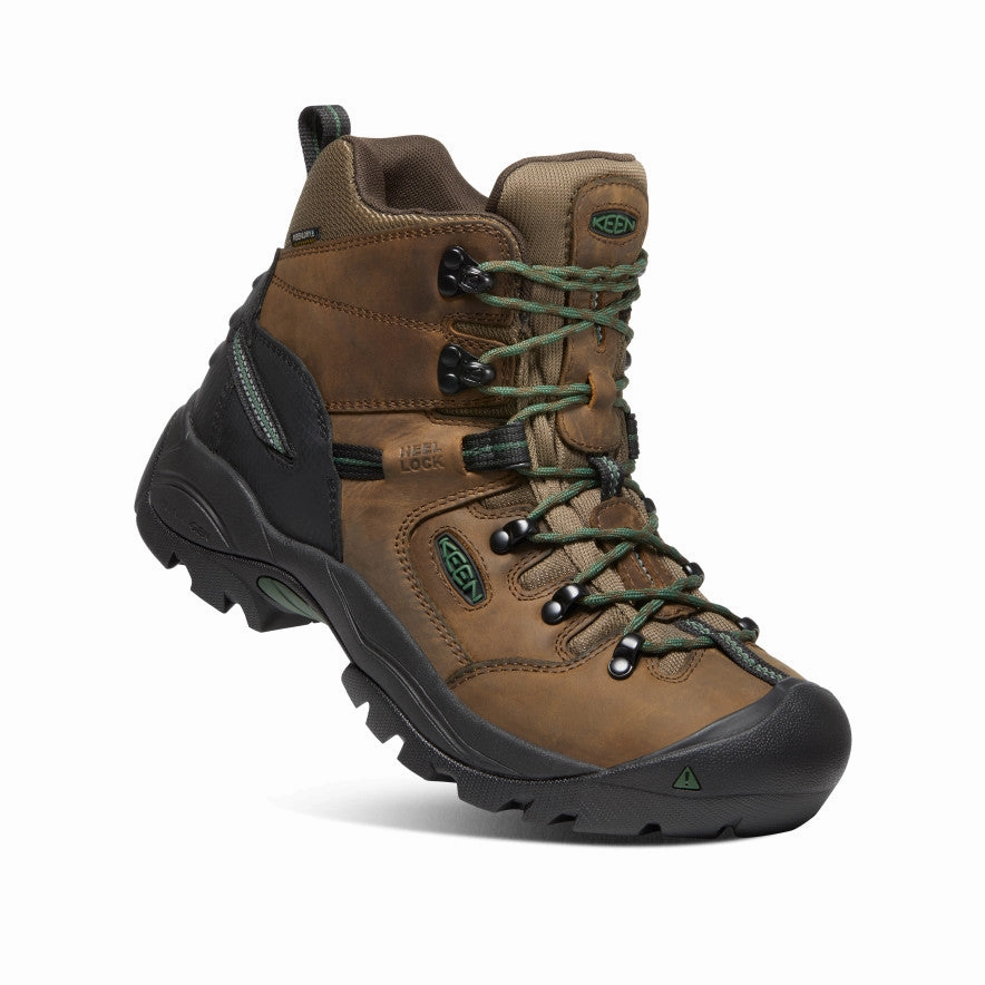 Men'S Pittsburgh Energy 6" Waterproof Boot (Soft Toe)  |  Cascade Brown/Greener Pastures Modern Momentum Refined Essentials
