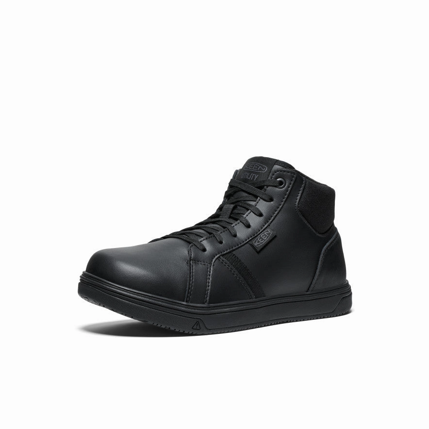 Men'S Ptc Kenton Mid Work Shoe (Soft Toe)  |  Black/Black Designed To Shift Freedom Fit