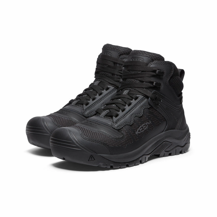 Fit To Adapt Men'S Reno Waterproof Mid (Soft Toe)  |  Black/Black