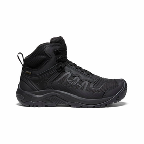 Men'S Reno Waterproof Mid (Soft Toe)  |  Black/Black Fluid Motionwear