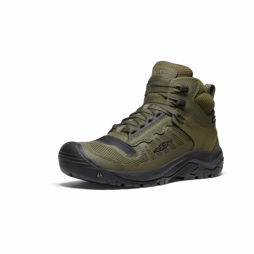 Men'S Reno Waterproof Mid (Soft Toe)  |  Dark Olive/Black Future-Neutral Form And Motion