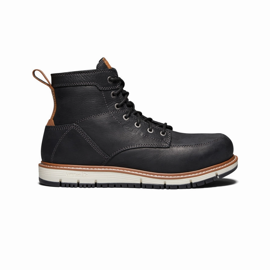 Men'S San Jose 6" Boot (Aluminum Toe)  |  Black/Caramel Cafe Shift Your Gear