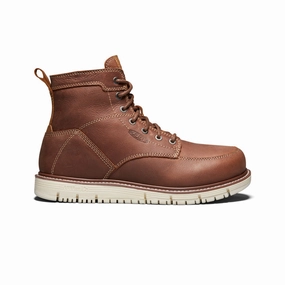 Subtle Impact Premium Feel Men'S San Jose 6" Boot (Soft Toe)  |  Gingerbread/Off White