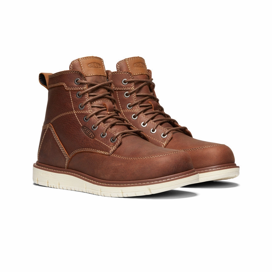 Men'S San Jose 6" Boot (Soft Toe)  |  Gingerbread/Off White Functional Calm Style That Adapts