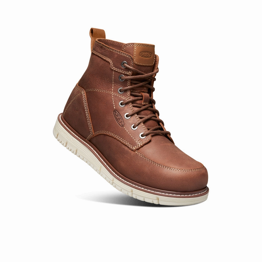 Sleek Vibes Men'S San Jose 6" Boot (Soft Toe)  |  Gingerbread/Off White