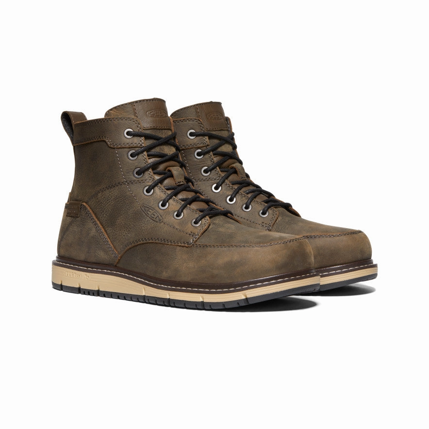 Form-Light Fit Fit-Flow Men'S San Jose 6" Waterproof Boot (Aluminum Toe)  |  Cascade Brown/Black