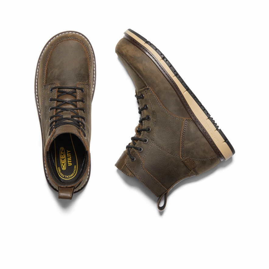 Cool Fit System Men'S San Jose 6" Waterproof Boot (Aluminum Toe)  |  Cascade Brown/Black