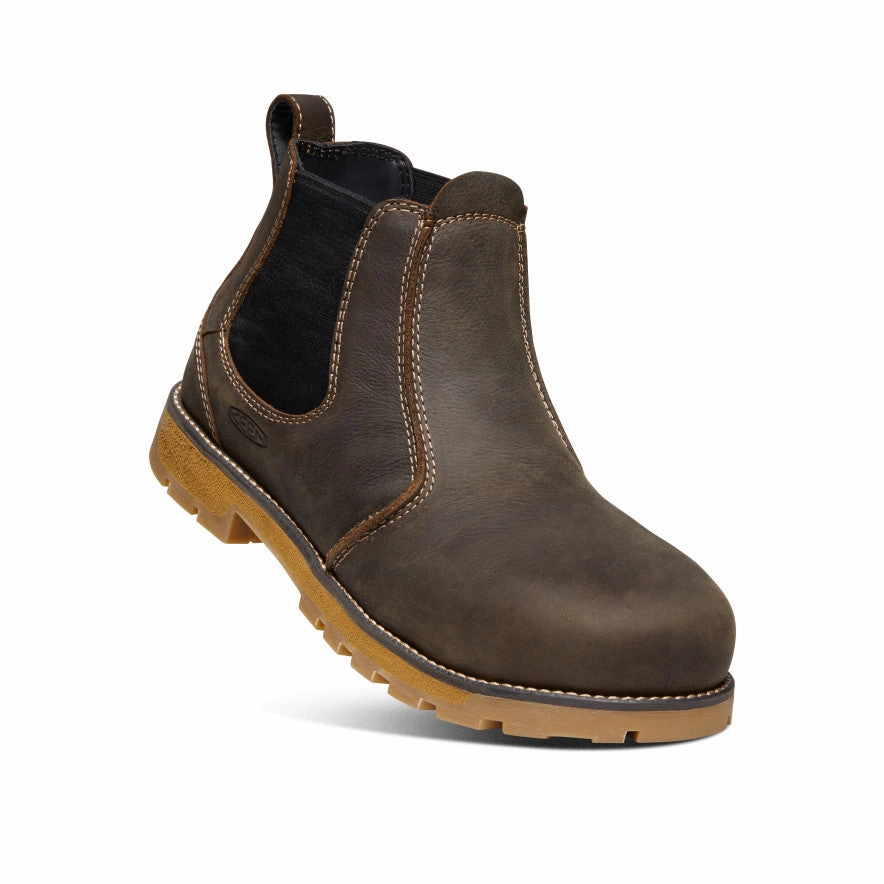 Essentials On Point Streamline-Ready Men'S Seattle Romeo (Aluminum Toe)  |  Cascade Brown/Gum