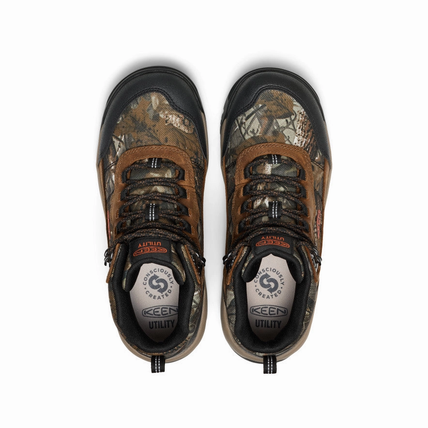 Comfort-Driven Men'S Skokie Waterproof Work Boot (Soft Toe)  |  Camo/Black