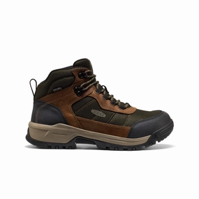 Men'S Skokie Waterproof Work Boot (Soft Toe)  |  Forest Night/Black Future Lines Daily Expression
