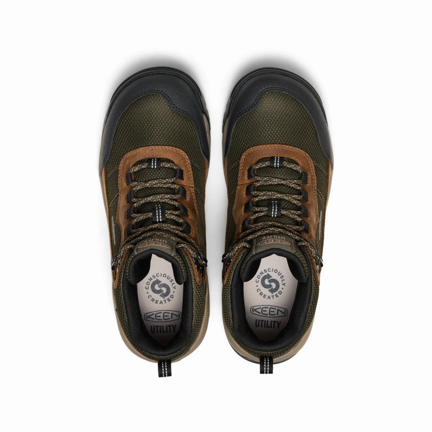 Core-Centric Men'S Skokie Waterproof Work Boot (Soft Toe)  |  Forest Night/Black