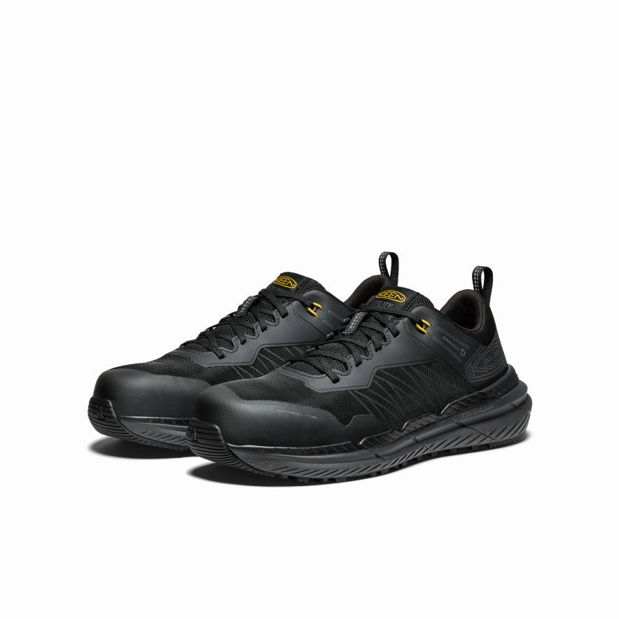 Progressive Feel Men'S Speedworks Work Sneaker (Carbon Toe)  |  Black/Steel Grey