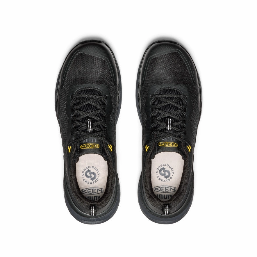 Your Daily System Motion-Wear Daily Men'S Speedworks Work Sneaker (Carbon Toe)  |  Black/Steel Grey