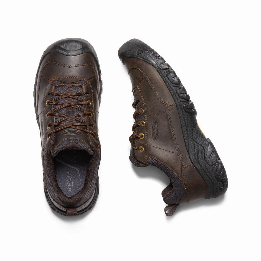 Style Flowwear Layered Living Men'S Targhee Iii Oxford Wide Shoe  |  Dark Earth/Mulch