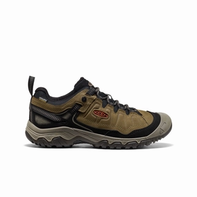 Mindful Motion Men'S Targhee Iv Waterproof Hiking Shoe  |  Dark Olive/Gold Flame