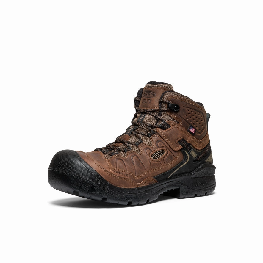 Inspired Living Urban Toolkit Men'S Targhee Iv Waterproof Work Boot (Carbon Toe)  |  Dark Earth/Black