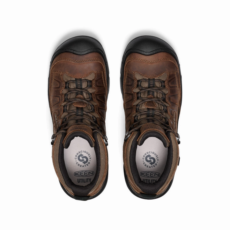 Function First Day-Built Men'S Targhee Iv Waterproof Work Boot (Carbon Toe)  |  Dark Earth/Black