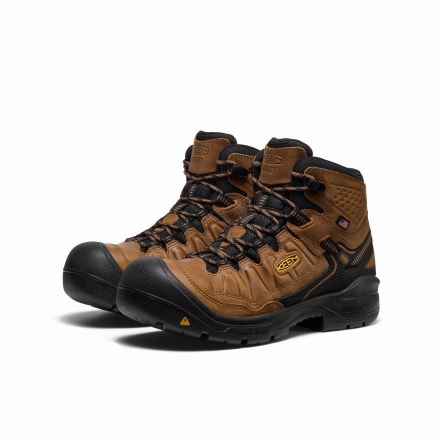 Men'S Targhee Iv Waterproof Work Boot (Soft Toe)  |  Belgian/Black Timeless Motion
