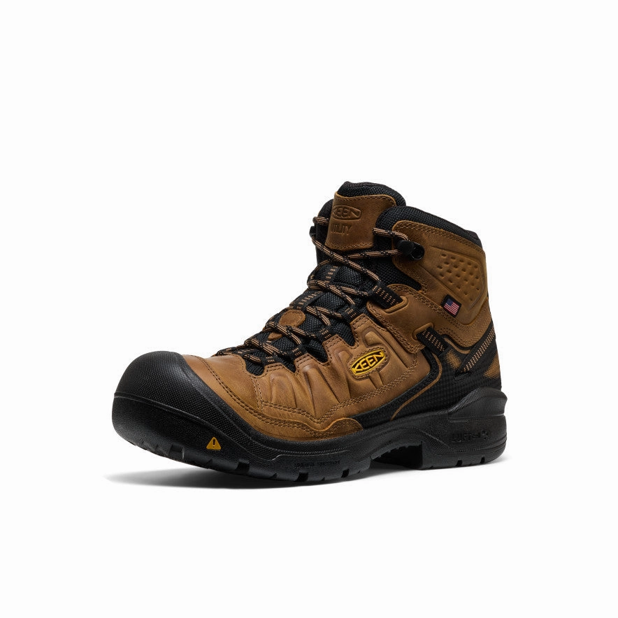 Modern Pattern Streamlined By Design Men'S Targhee Iv Waterproof Work Boot (Soft Toe)  |  Belgian/Black