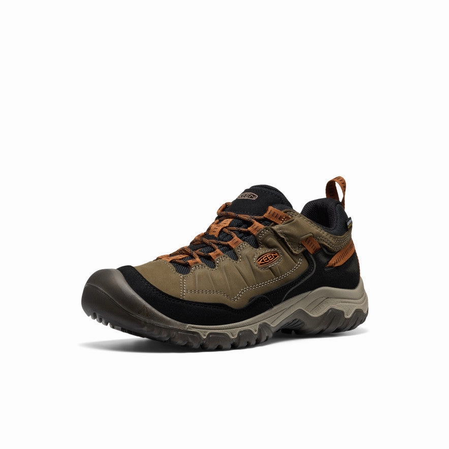 Men'S Targhee Iv Wide Waterproof Hiking Shoe  |  Sea Turtle/Roasted Pecan Smart Casual Core Multi-Use Gear